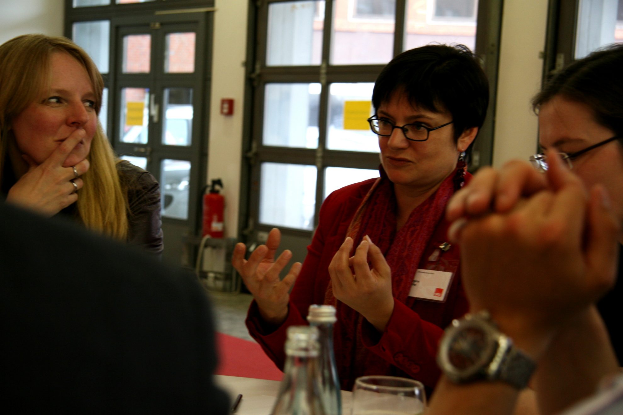 SPD Mitglieder diskutieren