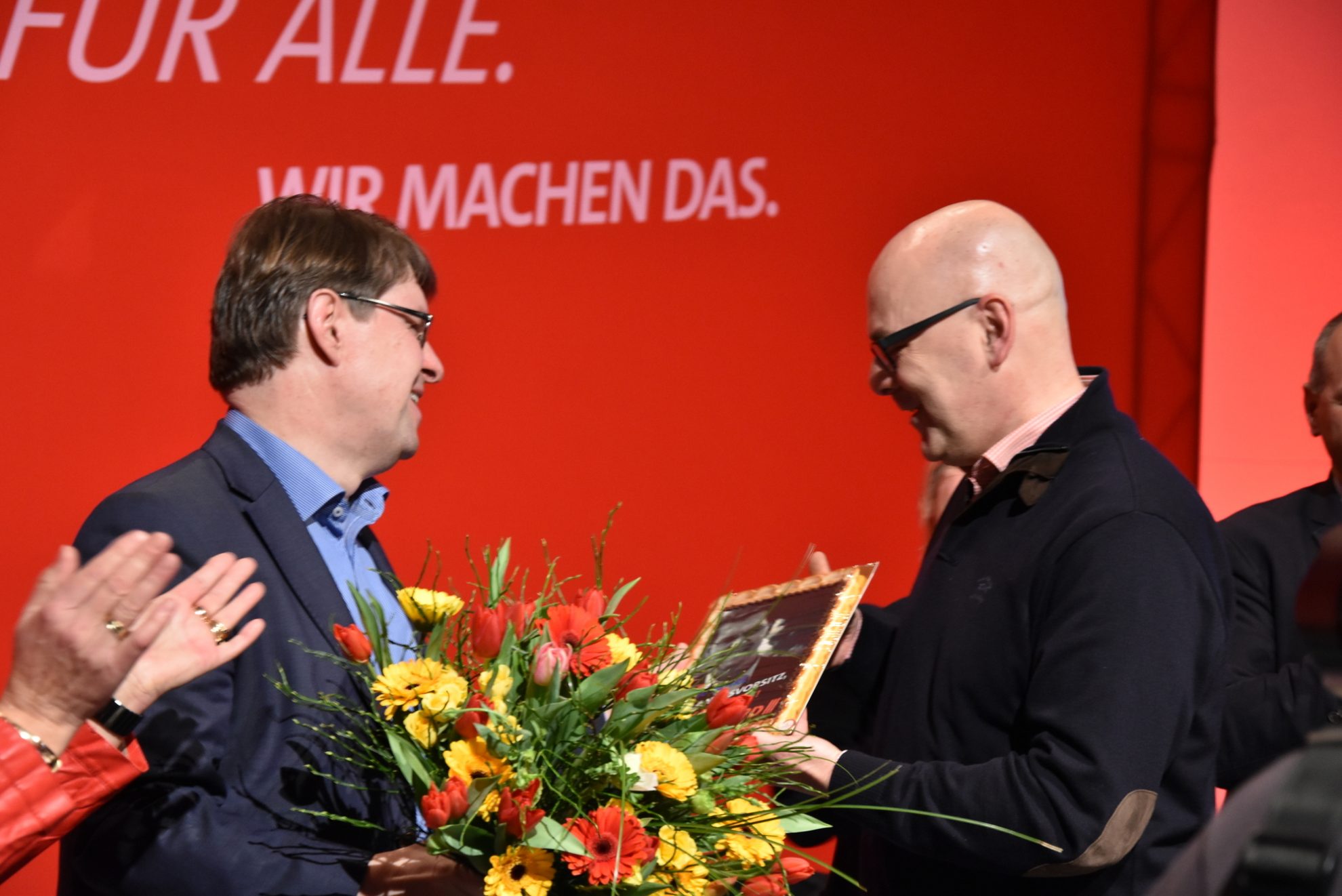 Torsten Albig gratuliert Ralf Stegner