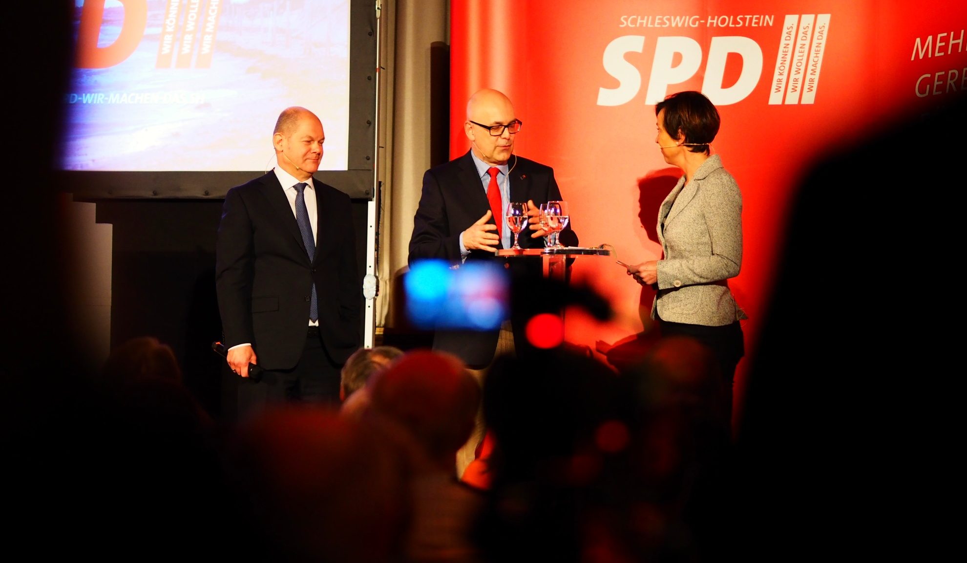 Torsten Albig und Olaf Scholz im Gespräch