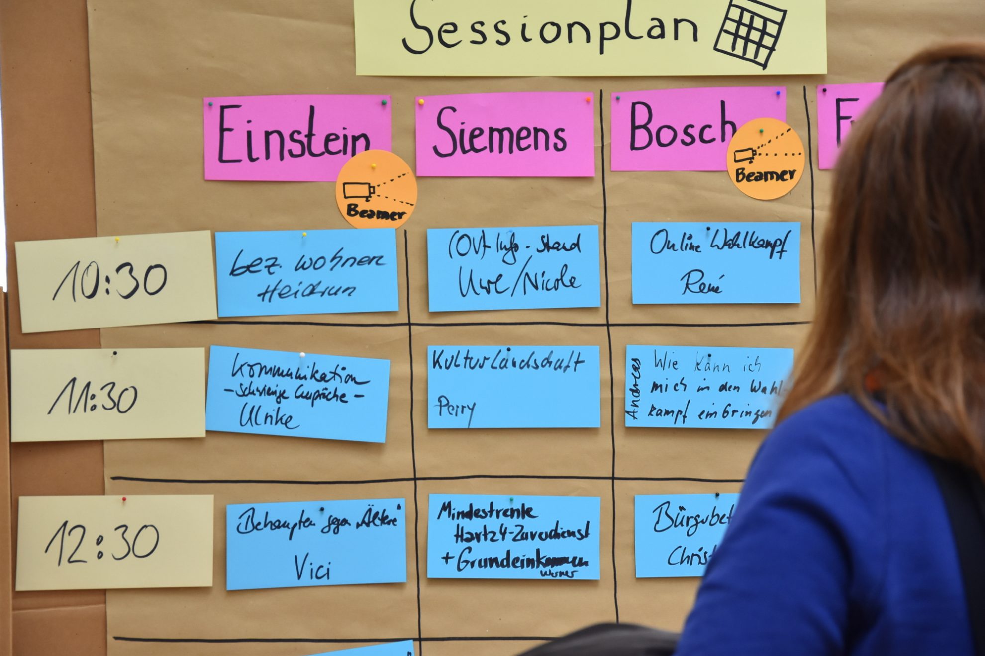 Sessionplan des SPD BarCamps 2018