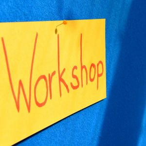 Metaplankarte auf der "Workshop" steht