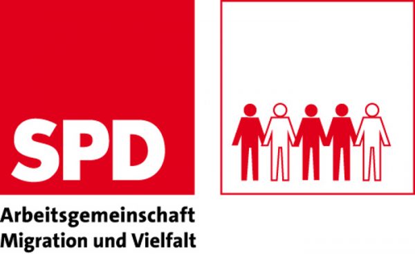 Logo der Arbeitsgemeinschaft Migration und Vielfalt