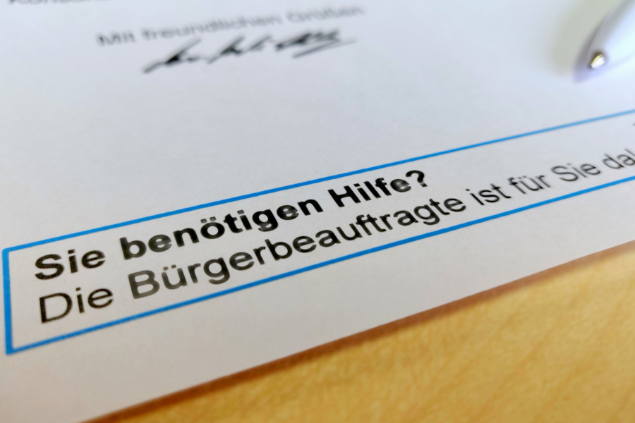 Hinweis: Bürgerbeauftragte