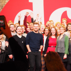 Gute Stimmung beim DebattenCamp