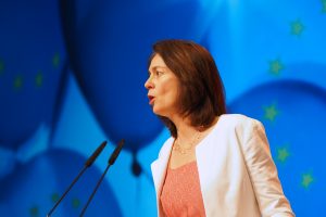 Katarina Barley am Redepult