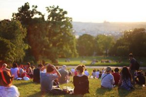 Menschen im Park