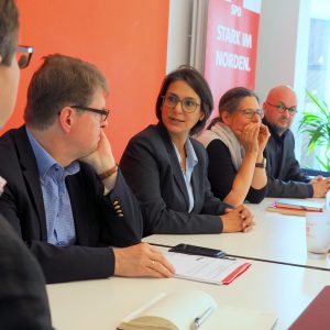 Götz Borchert, Ralf Stegner, Serpil Midyatli, Nina Scheer, Marcus del Monte, Marc Timmer